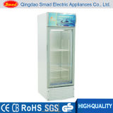 Display Showcase Upright Single Glass Door Beverage Refrigerator