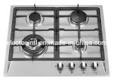 Gas Stove with 4 Burners and Stainless Steel Panel, 220V Pulse Igntion Flame Failure Device for Choice (GH-S644C-2)
