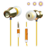 New Cool Design Mobile Earbuds Metal Earphone with Microphone