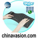 Flexible Keyboard with Skype Internet Phone (VOIP)