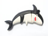 Black Shark Rubber USB Flash Drive