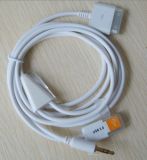 USB 3.5mm Car Audio Aux Cable for iPhone4