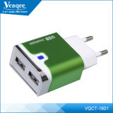 Veaqee Mobile Phone USB Travel Charger for iPhone with LED