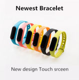 2015 New Smart Bracelet Wristband for Ios Android Smartphonetouch Screen Waterproof Call/Message Reminder Better Than Xiaomi Bracelet