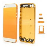 High Quality Full Housing Faceplates Buttons SIM Card Tray for iPhone 5s - White / Golden