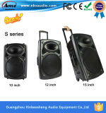 S-Series Battery Powered Trolley Speaker with Handle and Wheels