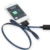 Secondary Innovation Design Micro USB Visible Flowing Cable for Smart Phones