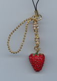 Stawberry Cellphone Strap Charm (S-960-3)