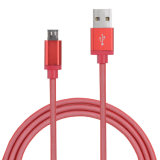 Metal Netting USB Cable for Micro USB - Red
