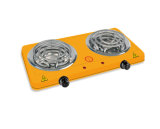 Yellow Color Hot Selling 110V Electric Double Burner