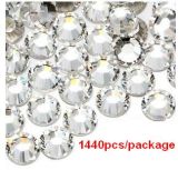 Bling Bling Glass Diamond Adornment on Cell Phone Case White Crystal Color 3mm 1440PCS/Bag MOQ 5bags