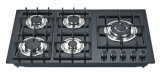Built in Type Gas Hob with Five Burners and Tempered Glass Panel (GH-G915C-1)