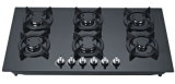 Built in Type Gas Hob with Six Burners and Tempered Glass Panel (GH-G906C)