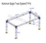 Excellent 7*4*4m Spigot Aluminium Truss System (TP03)