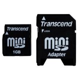 Transend Card Reader 1GB Memory Card SD Card Minisd Card