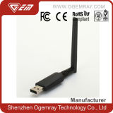 2t2r 300Mbps External Mini USB WLAN WiFi Dongle with RP-SMA Antenna