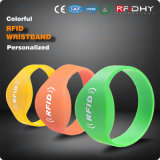Glow Under Black Light RFID Wristbands Re-Wearable RFID Bracelet for Country Show