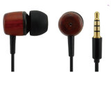 New Design High Quality in-Ear Headset Headphone Wooden Earphone