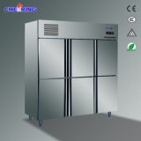 6 Solid Door Upright Stainless Steel Refrigerator (1.6LG6)