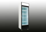 400L Glass Door Upright Beverage Refrigerator with Dynamic Cooling