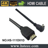 High Quality Right Angle Micro Type D HDMI to HDMI Cable for Sale