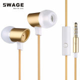 pH-ED10 High-End Sound Performance Comfortable Golden in-Ear Headphone Metal Earphones
