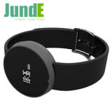 Round Sport Bracelet with 0.49 Inch OLED, Leather Strap