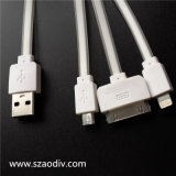 2015 Factory Selling Multi Mobile Phone Charing 3 in 1 Micro USB Cable