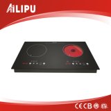 Sensor Touch Double Burners Induction Cooker and Infrared Cooker (SM-DIC09A-1)