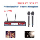 Professional VHF Double Channel Wireless Microphone Jj-7000
