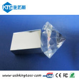 Transparent Glass Crystal LED USB Flash Drive