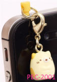 PVC Plug Jack Charm Key Chain 3.5mm Sumikkogurashi Cat