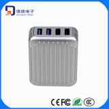 Luggage Design 4 Ports USB Mobile Phone Charger with USB3.0