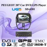 UGO Special Car DVD GPS Player for Peugeot 207 (SD-6201)