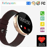 Fashionable Round Shape Health Care Bluetooth Smart Watch with Heart Rate Monitor
