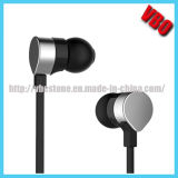 New Style Flat Cord Metal Earphones with Deep Bass (10A71)