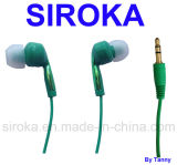 Wholesales Green Color Stereo Earphone for Sonyz1/Z2