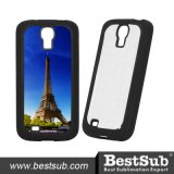Bestsub Promotional Personalized Sublimation Phone Cover for Samsung Galaxy S4 Black Rubber Cover (SSG41)
