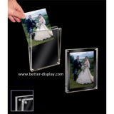 Clear Acrylic Photo Picture Frame with Magnet (BTR-U1028)