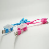 Universal Retractable Multi-Function Quick Charing USB Data Cable 4 in 1 for iPhone6 for Samsung