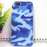 Frosted Technic Blue Camouflage Water Transfer Printing Cell Phone Covers for iPhone 5