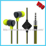 Hot Selling Colorful Special Hand-Free Earphone with Mic & Flat Cable for iPhone/ Samsung