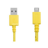 Yellow Color Braided Jack Micro USB Data Cable for Samsung (JH-2341)