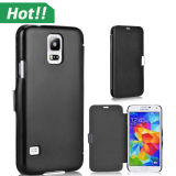 Mobile Phone Accessory for Galaxy S5 Flip Leather Case Cover