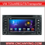 Car DVD Player for Pure Android 4.4 Car DVD Player with A9 CPU Capacitive Touch Screen GPS Bluetooth for VW Touareg/T5/Transporter (AD-7402)