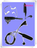Style Earpiece with Microphone and Adaptor to Suit Motorola Mts2000