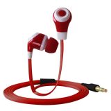 Fashion Gift Stereo Earphone with Flat Cable