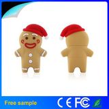 Soft PVC Pendrive USB 2.0 Christmas Ginger Bread USB Flash Drive