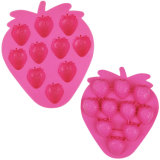 Lovely Strawberry Shape Silicone Ice Tray Ice Mould Ice Maker
