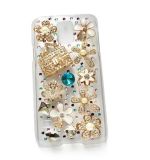 Elegant Crystal Relaxation Bag Flowers Cell Phone Cover